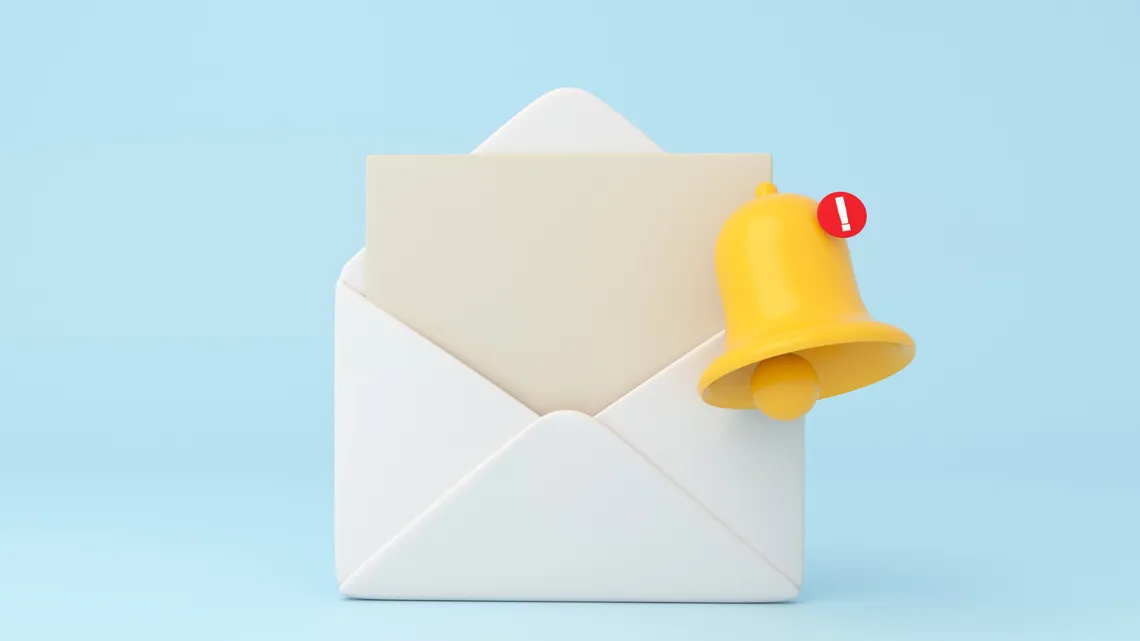 Grafika ilustracyjna do artykułu o powiadomieniach email i MS Teams
